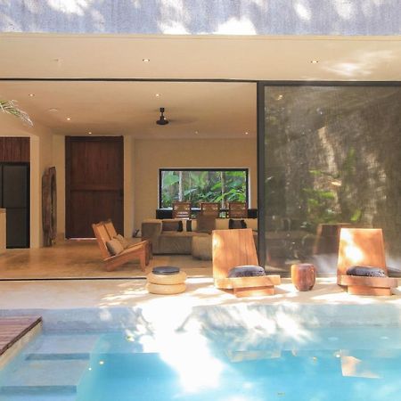 Elegant Boho Style Villa Jungle Views In Rooftop Deck & Outstanding Raw Pool In Holistika Tulum Exterior foto
